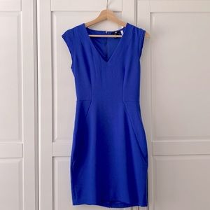 Good condition blue fitted dress